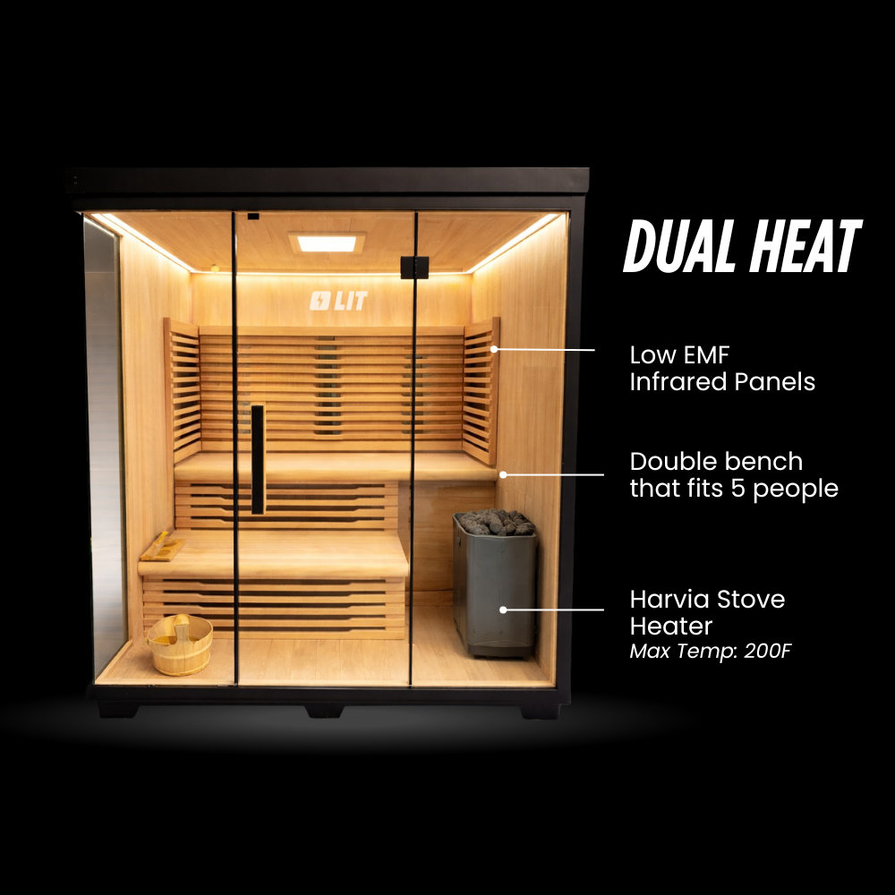 Stealth Cedar XL Plunge + Titan Sauna Bundle (4-5)