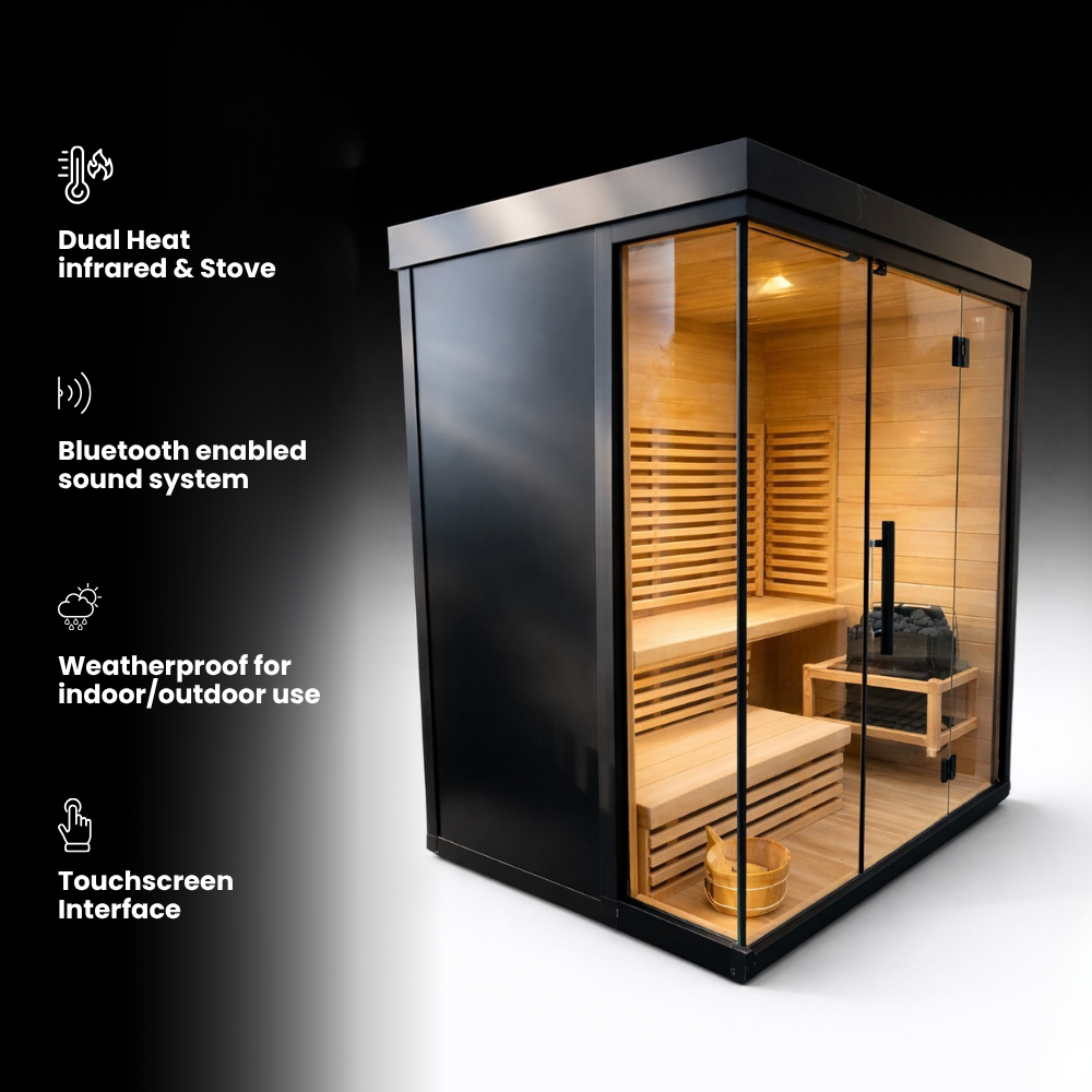 Stealth Cedar XL Plunge + Titan Sauna Bundle (4-5)