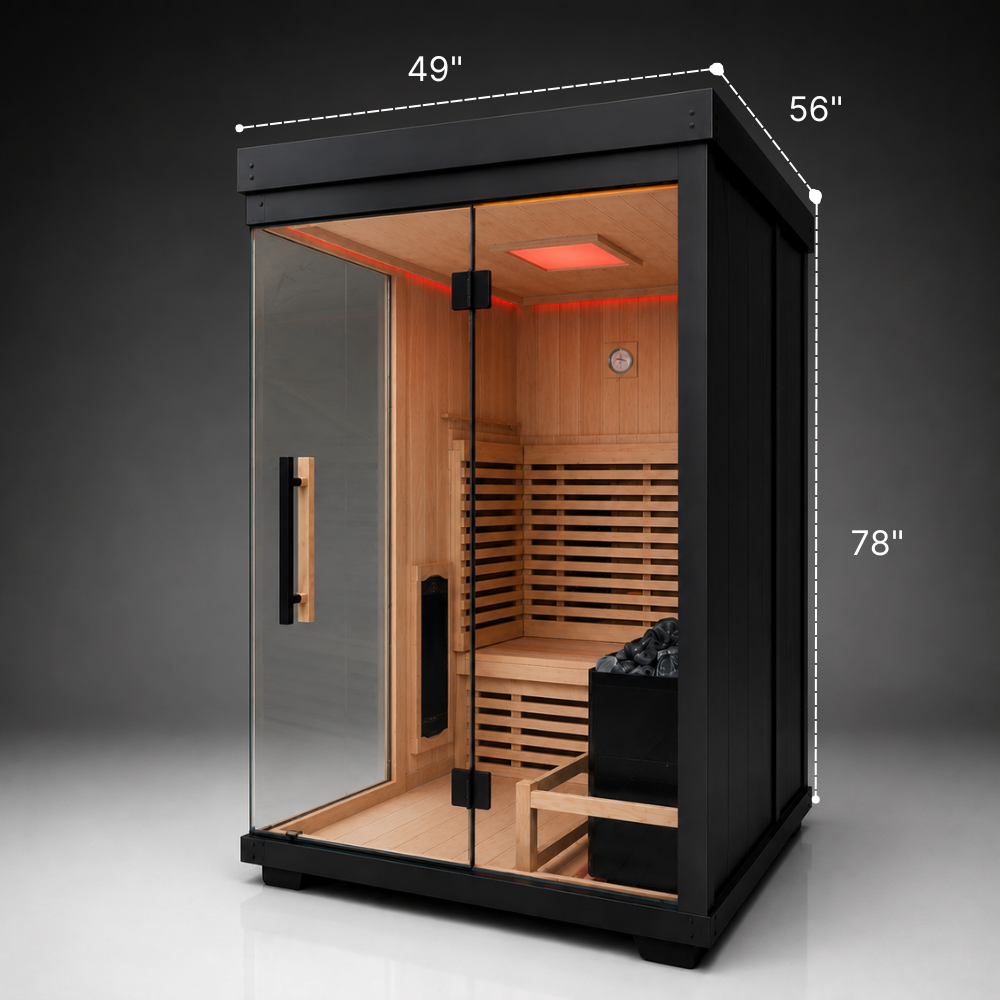 Stealth Black Plunge + Titan Sauna Bundle (2)