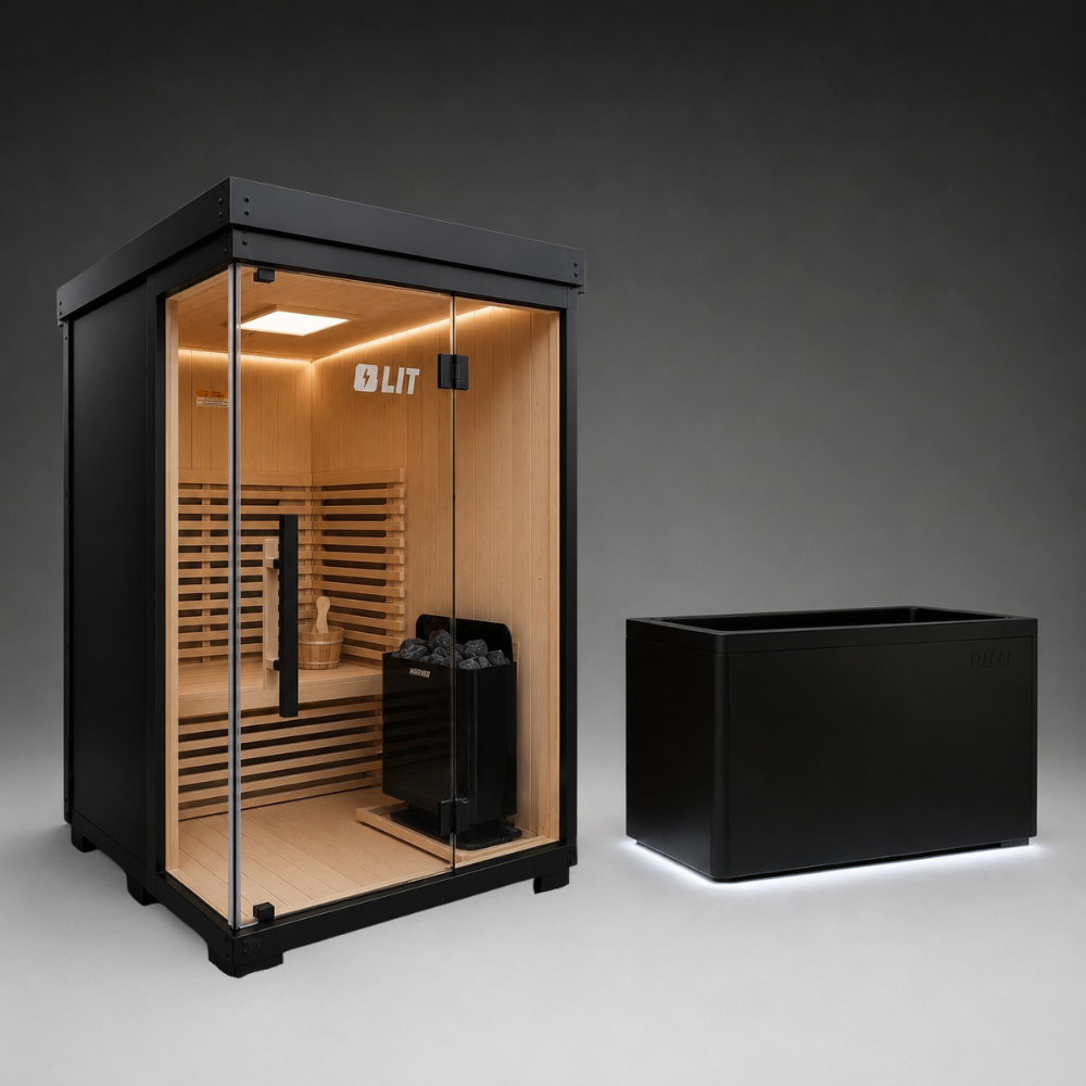 Stealth Black Plunge + Titan Sauna Bundle (2)