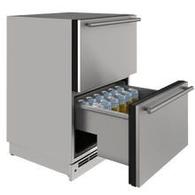 Load image into Gallery viewer, U-Line | 24” 5.4 Cu. Ft. Outdoor Rated Stainless Steel Refrigerator Drawers