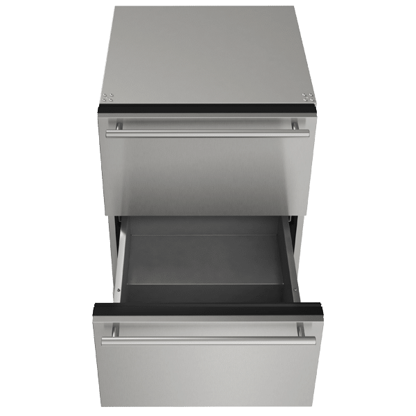 U-Line | 24” 5.4 Cu. Ft. Outdoor Rated Stainless Steel Refrigerator Drawers
