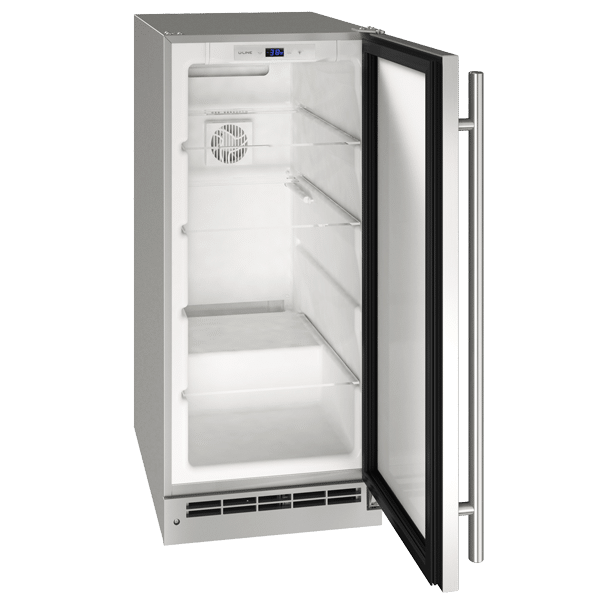 U-Line | 15" 3.1 Cu. Ft. Stainless Steel Solid Door Refrigerator