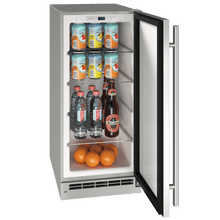 Load image into Gallery viewer, U-Line | 15” 3.1 Cu. Ft. Outdoor Rated Stainless Steel Solid Door Refrigerator with Lock