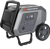 Yard Force Portable Power Station 2400-Watt Continuous 4800-Watt Peak, Bluetooth speaker, WIFI connection, Wireless Charging, RV 30A plug, LED light