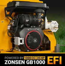 Load image into Gallery viewer, 35hp 1000cc ZONSEN E-Start 8 inch Gas Powered Commerical Wood Chipper with Intelligent Hydraulic Feeding System , CROBA TX1000