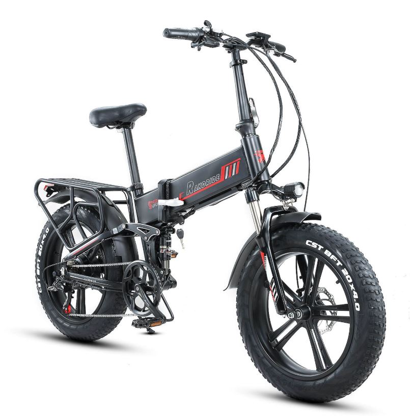 RANDRIDE Hummer - 1000W, 20AH Foldable Ebike with Shimano Hydraulic Brakes