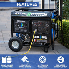 Load image into Gallery viewer, DuroMax XP13000EH 13,000 Watt Dual Fuel EH Portable Generator for Home Power Backup  - PowerGen USA