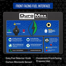 Load image into Gallery viewer, DuroMax XP13000HX Dual Fuel Portable HX Generator 13,000 Watt Home Power Backup with CO Alert
