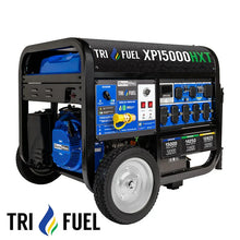 Load image into Gallery viewer, DuroMax XP15000HXT 15,000 Watt Electric Start Tri-Fuel HXT Portable Generator