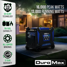 Load image into Gallery viewer, DuroMax XP16000iHT 16,000 Watt Tri Fuel Portable HT Inverter Generator w/ CO Alert - PowerGen USA