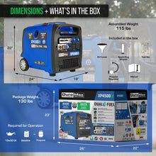 Load image into Gallery viewer, DuroMax XP4500iH 4,500 Watt Dual Fuel Portable iH Inverter Generator w/ CO Alert - PowerGen USA