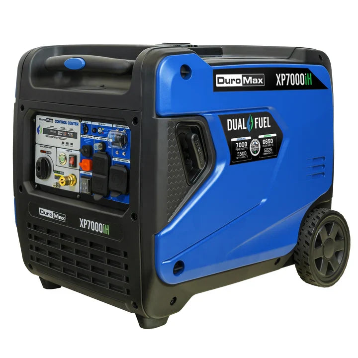DuroMax XP7000iH 7,000 Watt Portable Dual Fuel iH Inverter Generator w/ CO Alert