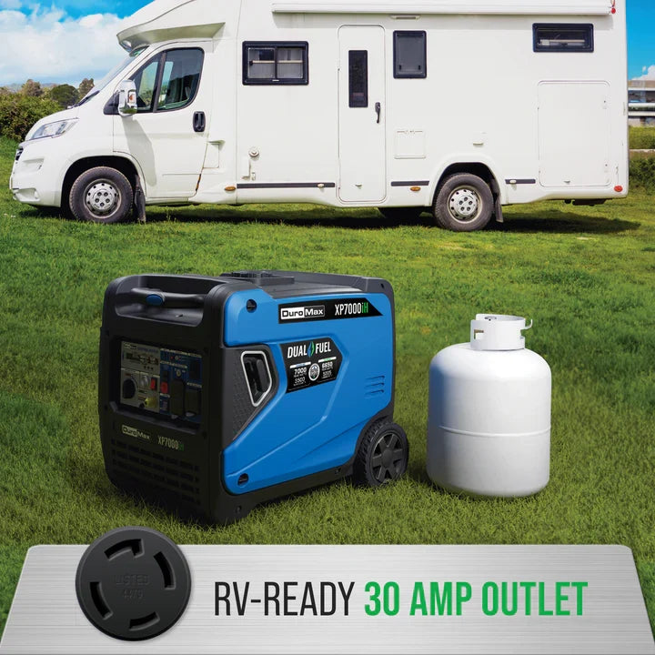 DuroMax XP7000iH 7,000 Watt Portable Dual Fuel iH Inverter Generator w/ CO Alert
