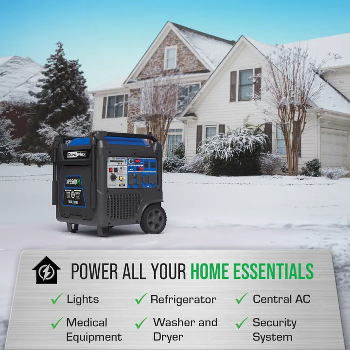DuroMax XP9500iH 9,500 Watt Portable Dual Fuel iH Inverter Generator w/ CO Alert - PowerGen USA