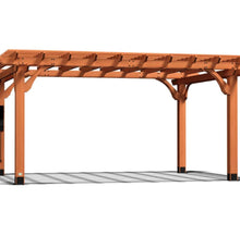 Load image into Gallery viewer, Backyard Discovery Beaumont 16 ft. x 12 ft. Cedar Wood Pergola with PowerPort