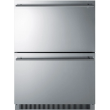 Load image into Gallery viewer, Summit | 24" Commercial Built-in Outdoor 2-Drawer ADA Refrigerator