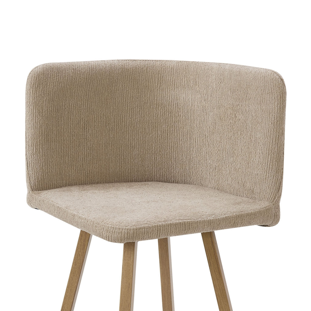 Ava Space Saver 4 Seater Dining Table and Chairs - Mushroom