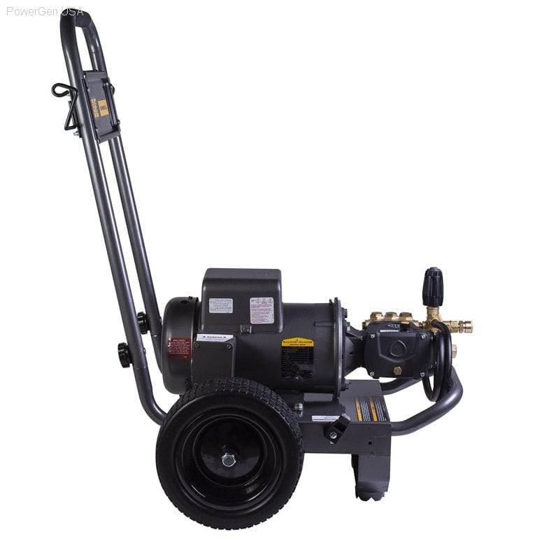 BE Power Equipment 2700 PSI  3.5 GPM Electric Pressure Washer with Baldor Motor and AR Triplex Pump