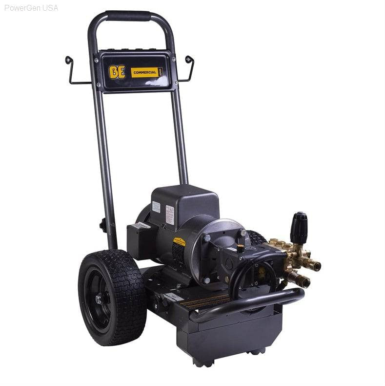 BE Power Equipment 2700 PSI  3.5 GPM Electric Pressure Washer with Baldor Motor and AR Triplex Pump