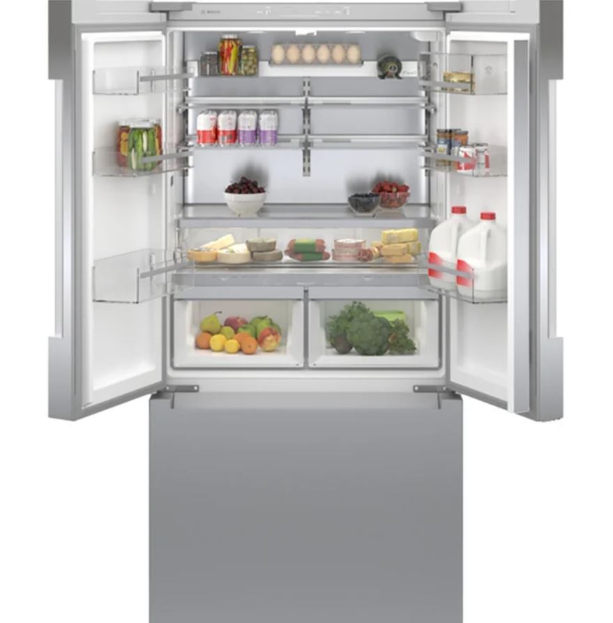 20.8 CuFt Smart 800 Series Counter Depth Bottom-Mount Refrigerator in Stainless Steel with FarmFresh System