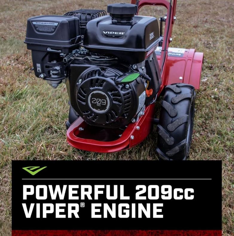 EARTHQUAKE Victory Rear Tine Tiller 209cc 4-Cycle Viper Engine Model 39381 Red/Black