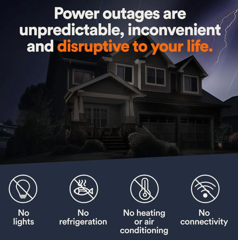 Guardian Series 22 kW/19.5 kW Air Cooled Home Standby Generator with Wi-Fi and Whole Home 200 Amp Transfer Switch