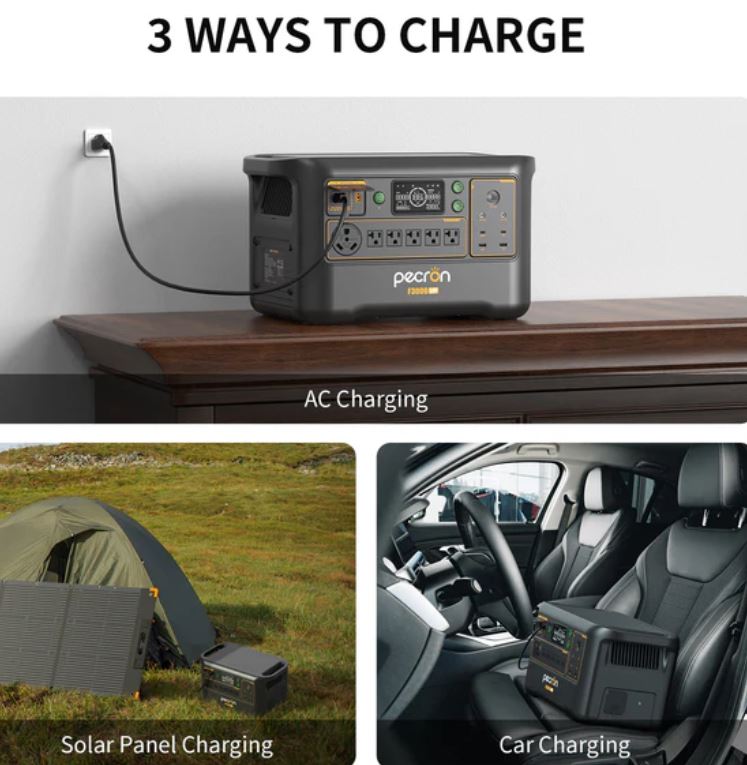 PECRON F3000LFP Portable Power Station 3600W 3072Wh