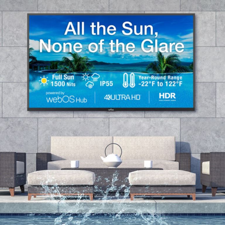 NEPTUNE Full Sun 75" 4K HDR Smart LED Outdoor TV