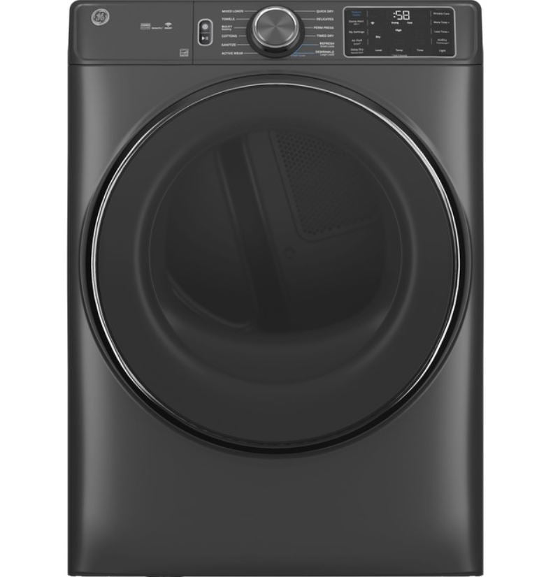 GE® ENERGY STAR® 7.8 cu. ft. Capacity Smart Front Load Electric Dryer with Steam and Sanitize Cycle