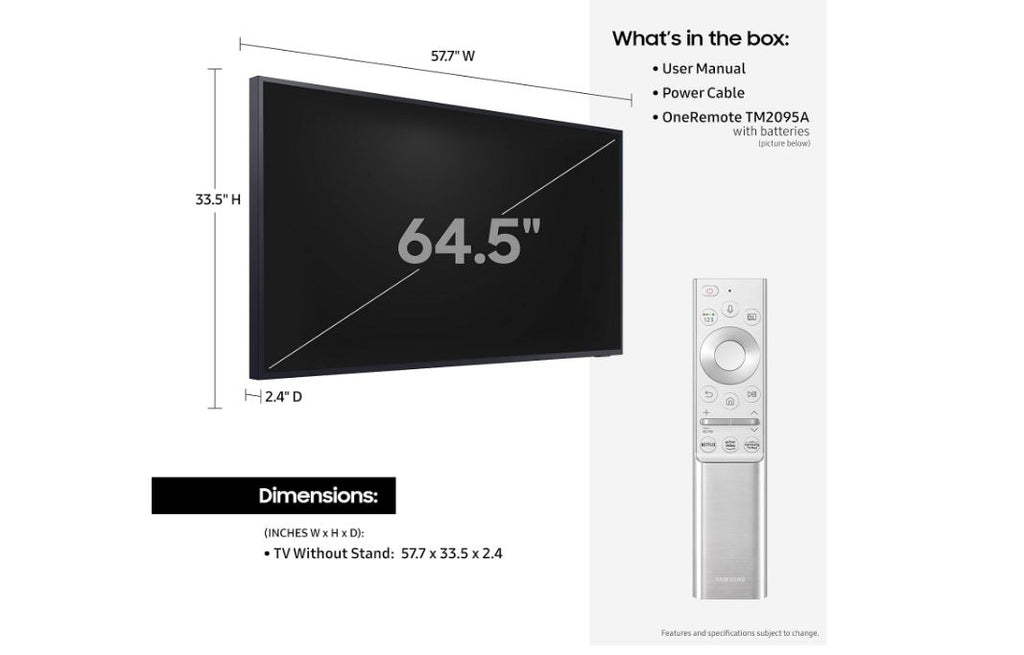 65-inch Class QLED 4K The Terrace Partial Sun Outdoor, Direct Full Array 16x, Quantum HDR 32x, Weatherproof, Wide Viewing Angle Smart TV w/ Alexa Built-in (QN65LST7TAFXZA, Latest Model)