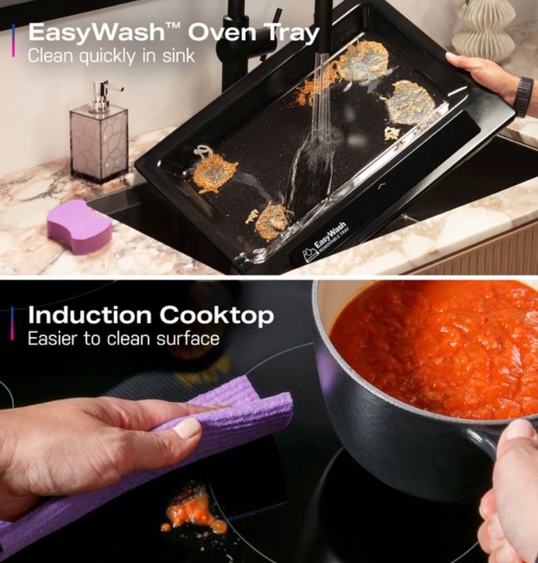 GE Profile™ ENERGY STAR® 30" Smart Slide-In Induction and Convection Range with No Preheat Air Fry and EasyWash™ Oven Tray