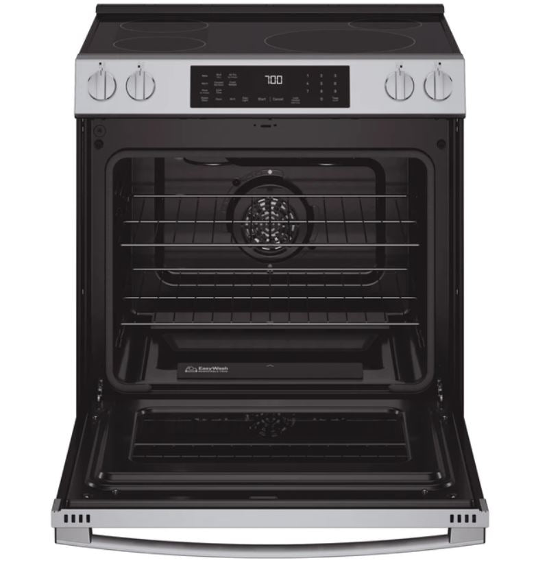 GE Profile™ ENERGY STAR® 30" Smart Slide-In Induction and Convection Range with No Preheat Air Fry and EasyWash™ Oven Tray