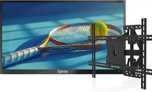 Load image into Gallery viewer, S-Y-L-V-O-X 2000 Nits Full Sun Outdoor TV 65" + Heavy-Duty Adjustable Outdoor TV Wall Mount Bundle 4K UHD, Dolby Atmos, Google TV, Waterproof, Backyard, Patio, Poolside &amp; Restaurant Ready