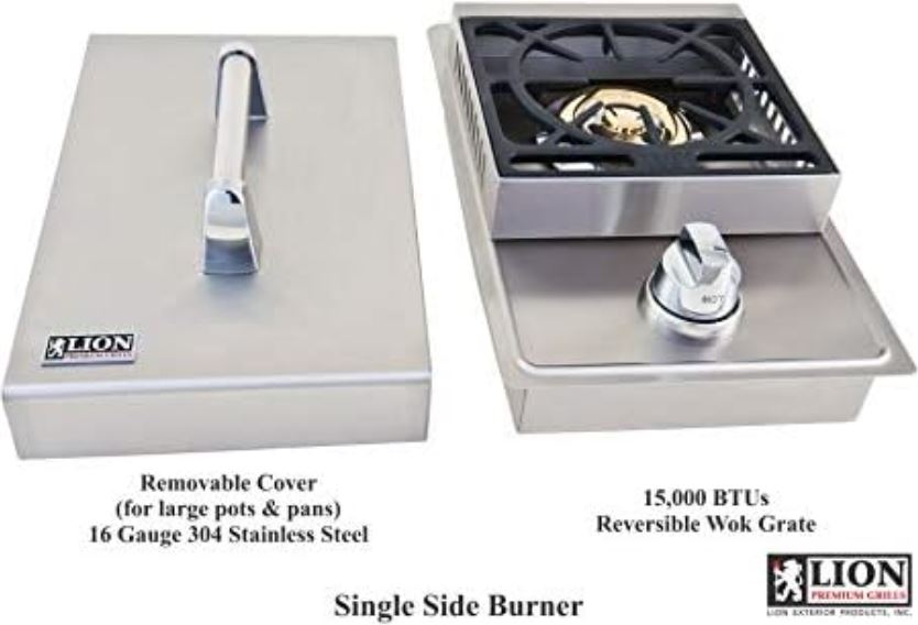 Lion Premium Grills L90000 40-Inch Built-In Commercial Stainless Steel Natural Gas Grill