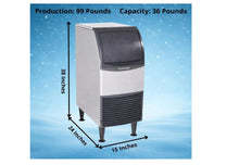 Load image into Gallery viewer, Scotsman Undercounter Nugget Ice 15" Ice Maker - 99 lb/Day, 36 lb Storage Bin
