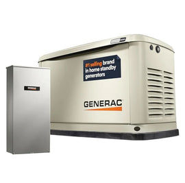 Guardian Series 22 kW/19.5 kW Air Cooled Home Standby Generator with Wi-Fi and Whole Home 200 Amp Transfer Switch