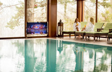 Load image into Gallery viewer, Soulaca 55 inches Smart Waterproof Mirror TV 4K UHD webOS Built-in ATSC DTV Tuner Voice Control, Large Bathroom &amp; Indoor Hotel Resort Television Wall-Mount Big Screen Pool