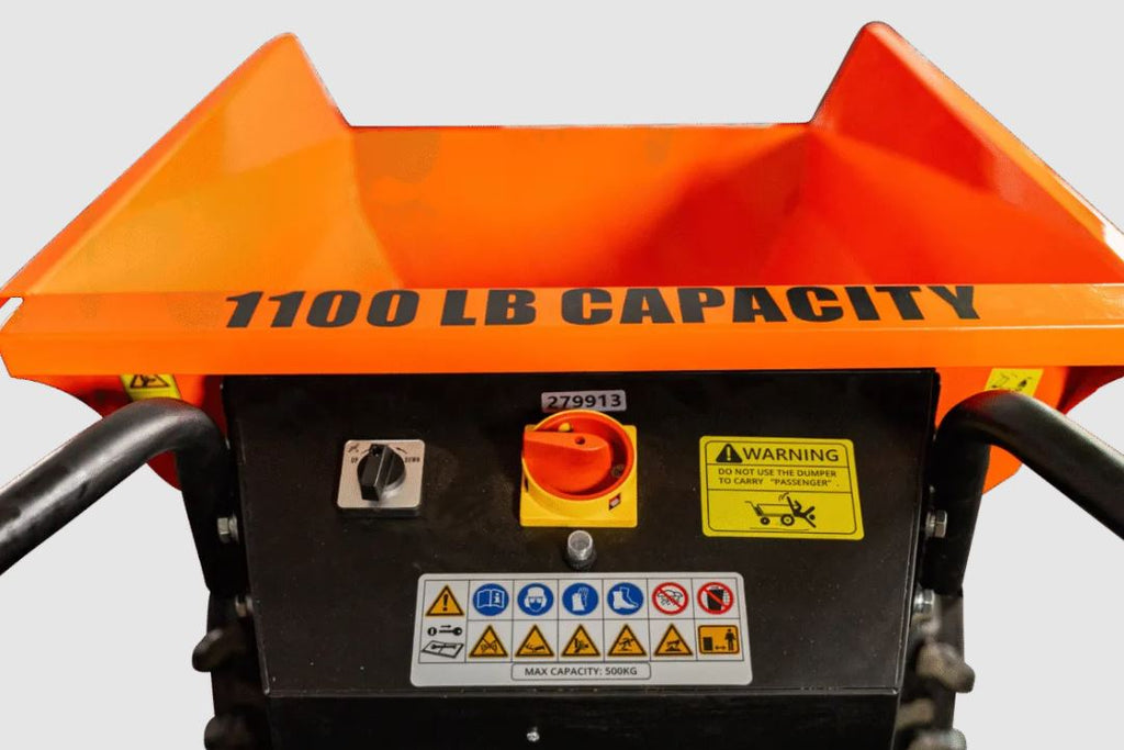 Detail K2 Big Dump 1100 Pound Electric Power Dump Cart