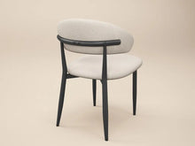 Load image into Gallery viewer, SOLACE+CO Varm &amp; Cyra Black Dining Table Set with Beige Chenille Chairs Table + 4 Chairs