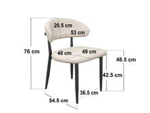 Load image into Gallery viewer, SOLACE+CO Varm &amp; Cyra Black Dining Table Set with Beige Chenille Chairs Table + 4 Chairs