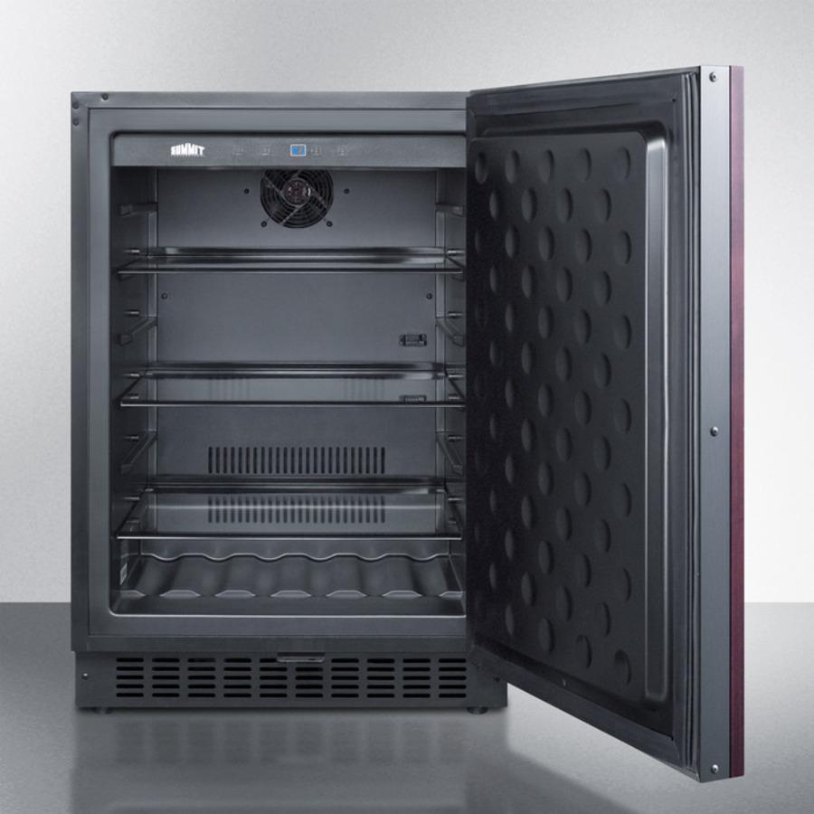 Summit | 24” 4.6 Cu. Ft. Outdoor Compact Refrigerator with Custom Panel