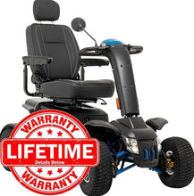 Load image into Gallery viewer, Pride Baja Wrangler 2 Outdoor All-Terrain Personal Electric Scooter - 450 Lbs Capacity, 75 Ah Battery, True Blue (BA400)