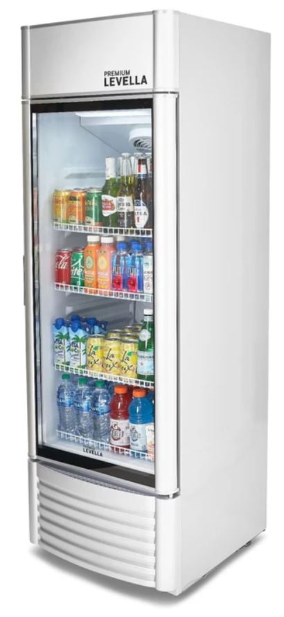9.0 CuFt Manual Defrost Commercial Display Refrigerator 1-Glass Door Merchandiser in Silver with 4 Adjustable Wire Shelves