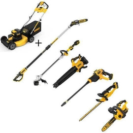 21.5 in. 20-V Li-Ion Cordless Battery Walk Behind Self Propelled Mower w/Hedge,Bare Trimmer,Blower,Cleaner,Pole/Hand Saw