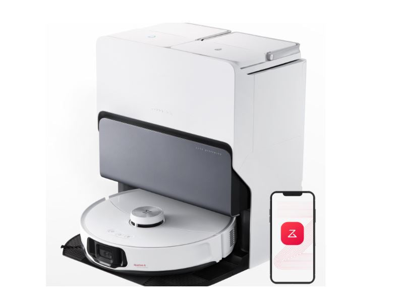 Roborock S8 MaxV Ultra Robot Vacuum & Mop for Pet Hair with 8-in-1 RockDock Ultra, Reactive AI 2.0, 10,000Pa - White