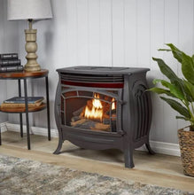 Load image into Gallery viewer, Duluth Forge Dual Fuel Ventless Gas Stove – 26,000 BTU Remote Control Matte Black Finish – Model# FDSR25