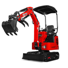 Load image into Gallery viewer, Mini Compact Excavator H-O-N-D-A GX390 Engine, 65.7" Max. Digging Depth, 1Ton, 2280 LBS Operating Weight