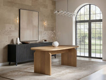 Load image into Gallery viewer, SOLACE+CO Varm Ribbed Oval Dining Table &amp; 2 Bench Set Oak