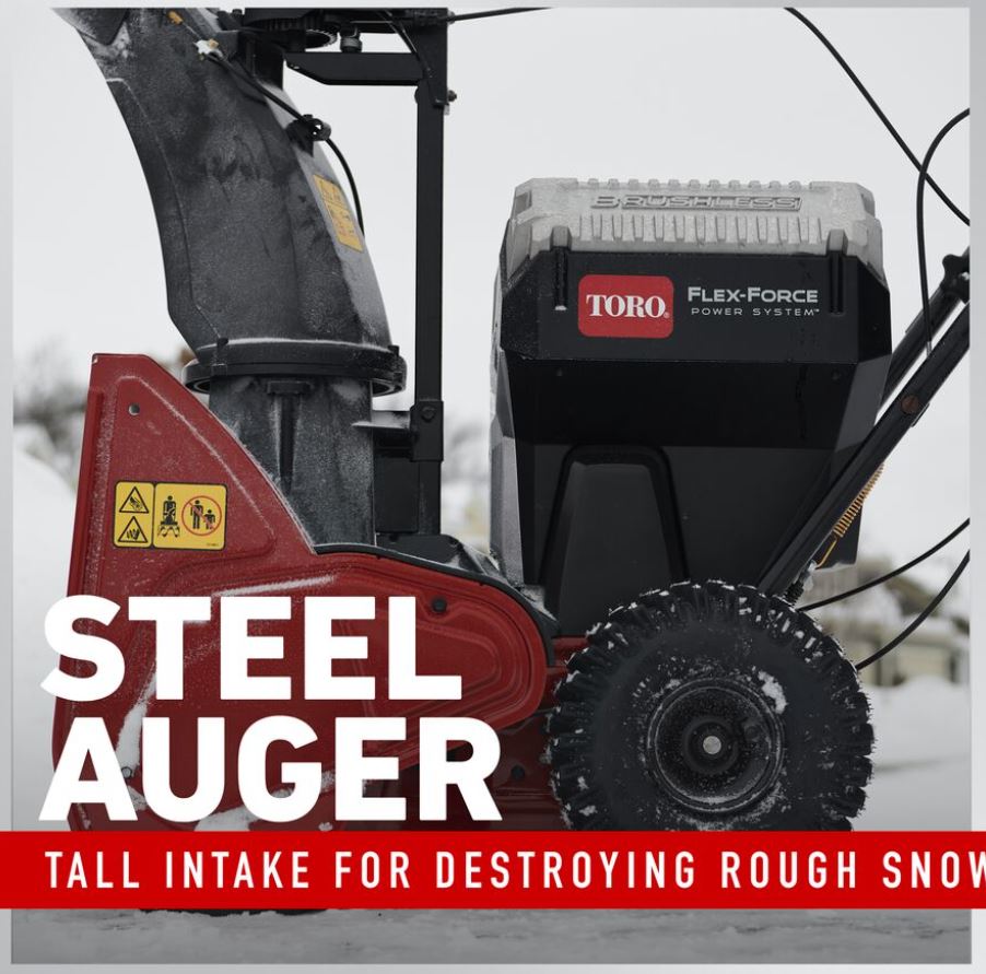 Toro 60V MAX* 24 in. (61 cm) SnowMaster® Single-Stage Snow Blower - (1) 10.0Ah & (1) 5.0Ah Batteries Included
